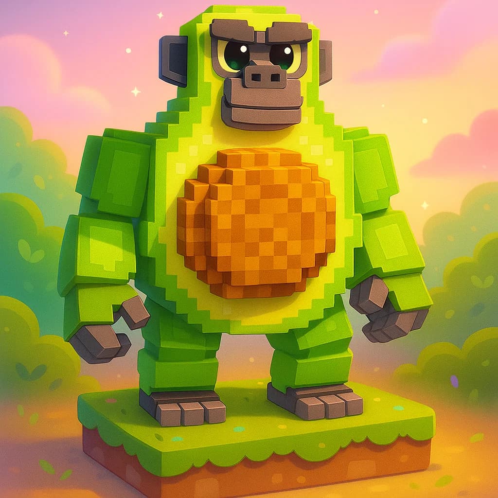 Brainrot character 18: avocadorilla