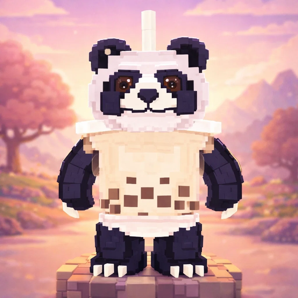 Brainrot character 40: boba panda