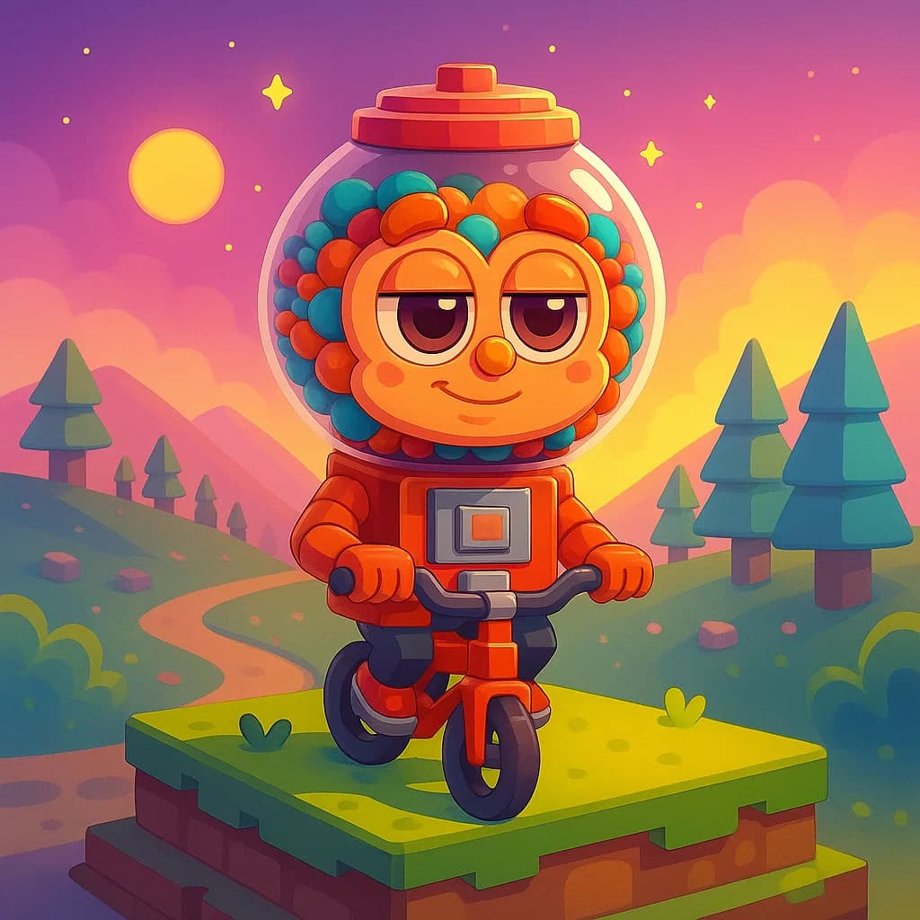 Brainrot character 95: chicleteira bicicleteira