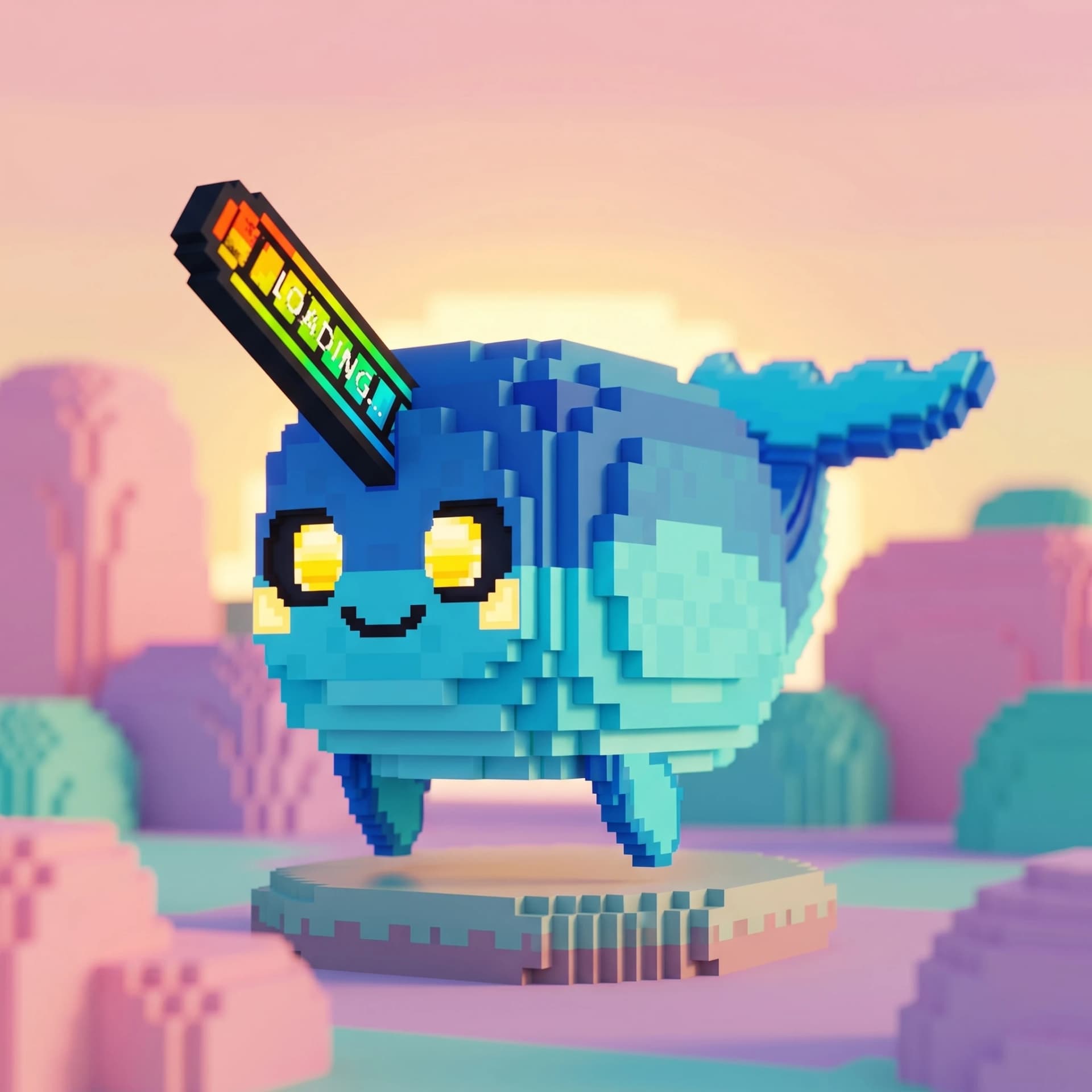Brainrot character 131: digi narwhal