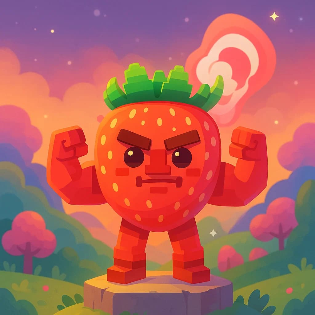 Brainrot character 166: fragola la la la