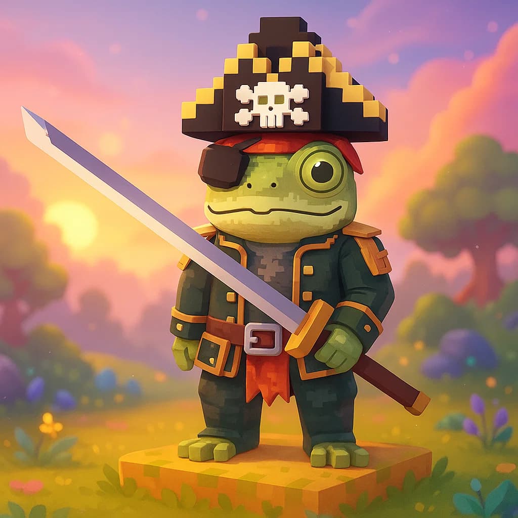 Brainrot character 171: frogato pirato