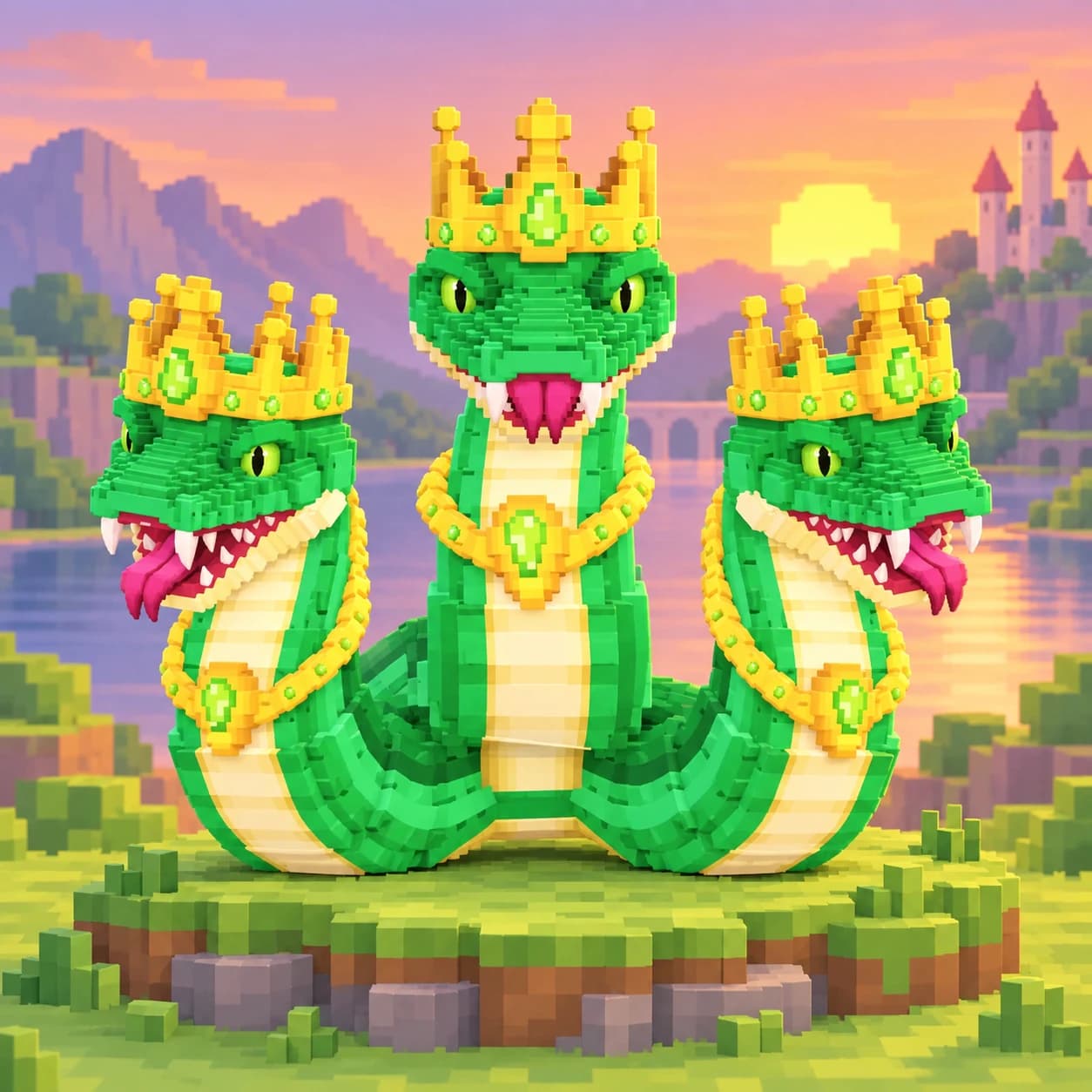 Brainrot character 235: hydra serpent