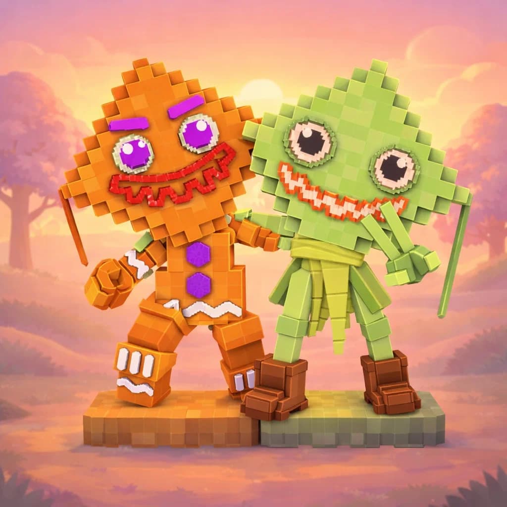 Brainrot character 228: ketupat bros