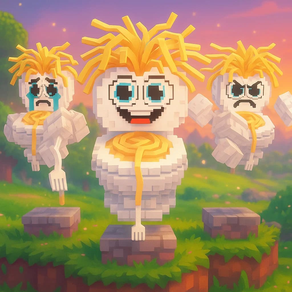 Brainrot character 303: los spaghettis
