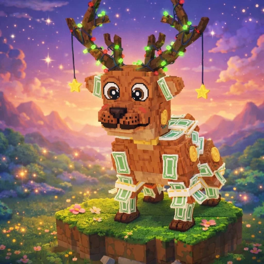 Brainrot character 336: money money reindeer