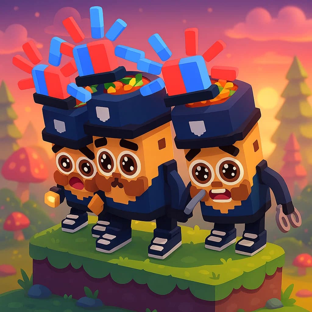 Brainrot character 341: noo la polizia