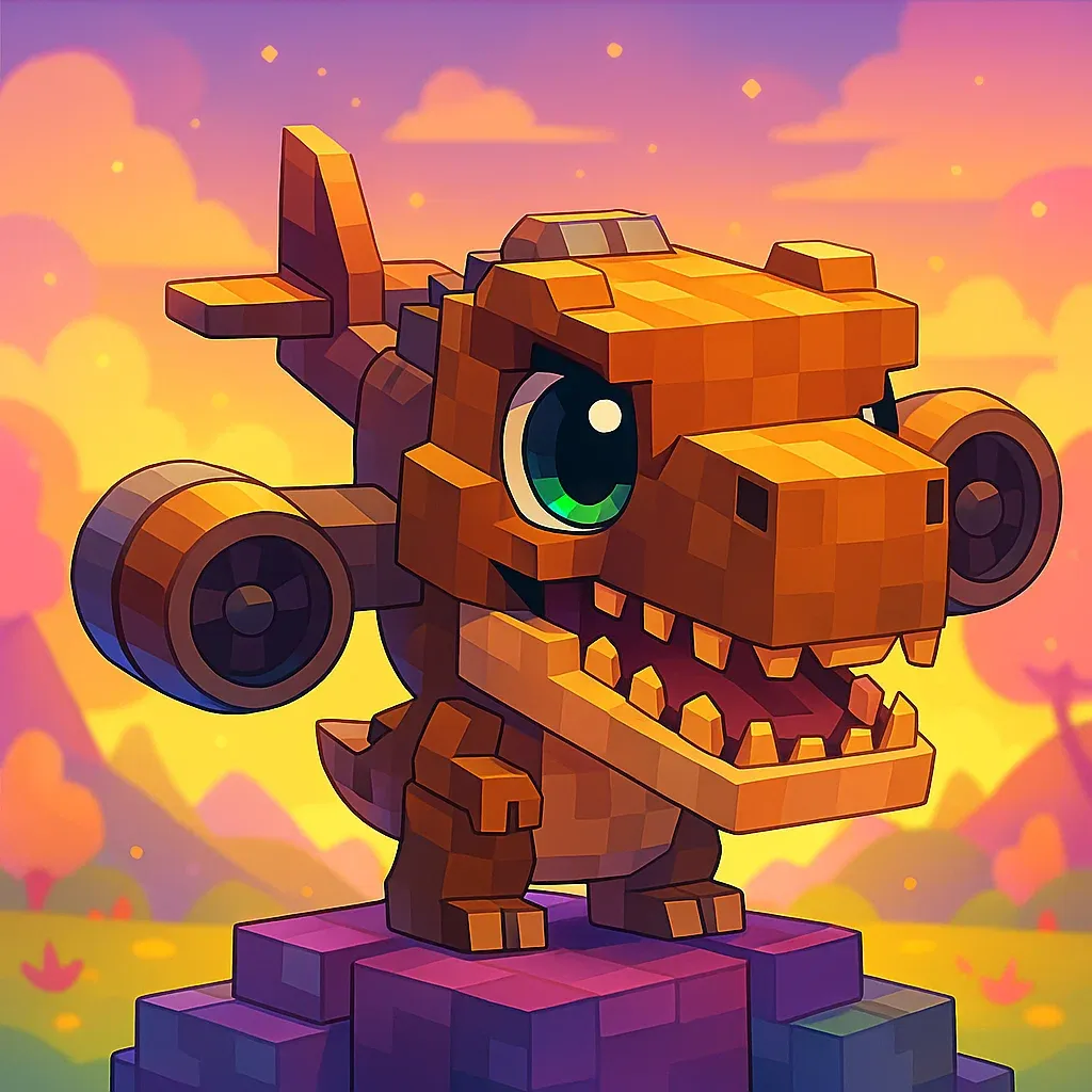 Brainrot character 351: nuclearo dinossauro