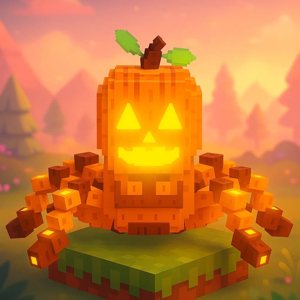 Brainrot character 394: pumpkini spyderini