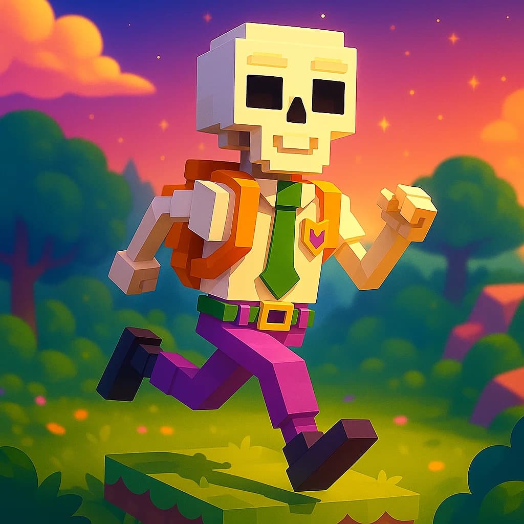Brainrot character 429: skull skull skull