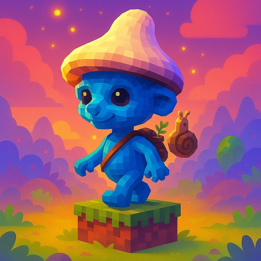 Brainrot character 430: smurf cat