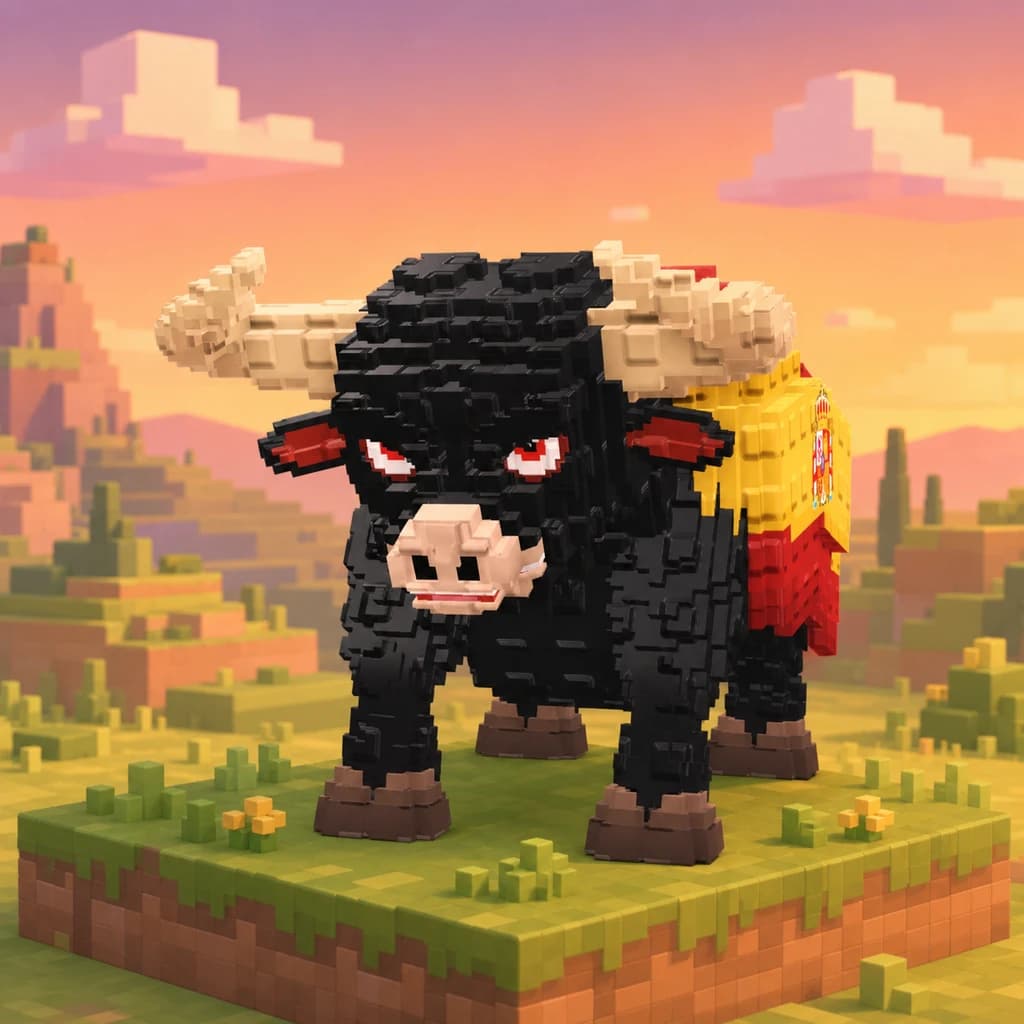 Brainrot character 505: toro espanolo