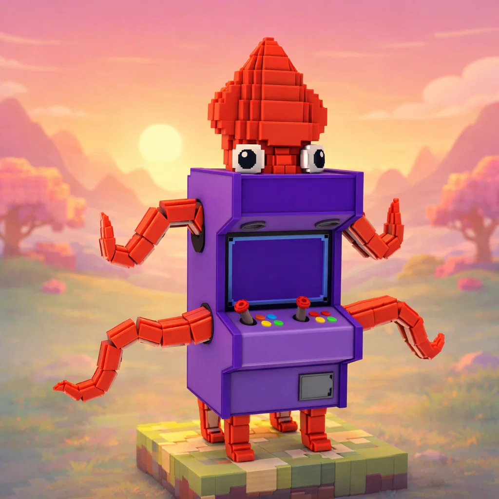 Brainrot character 9: arcade squid