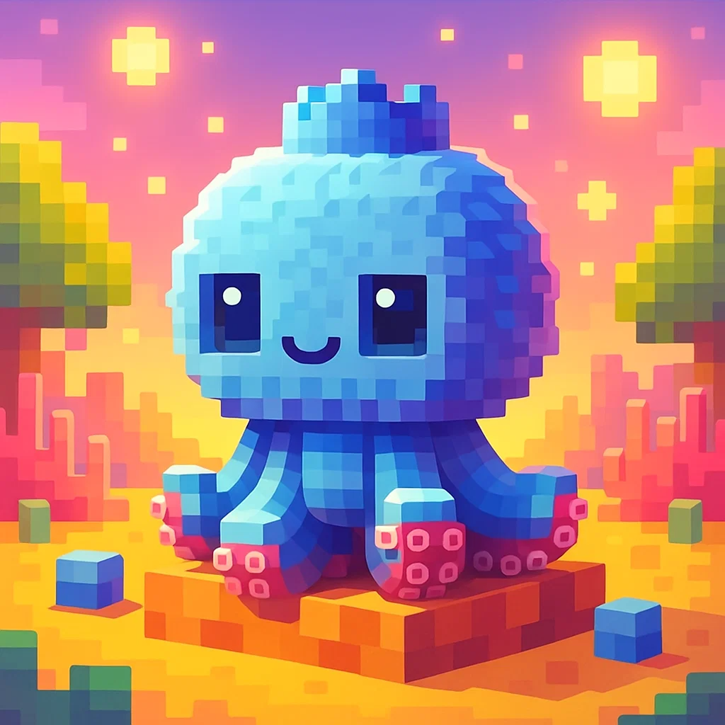 Brainrot character 6: blueberrinni octopusini