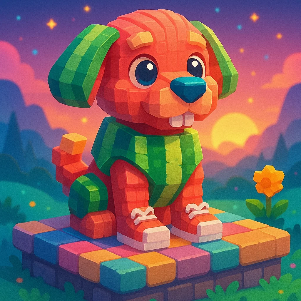 Brainrot character 35: cachorrito melonito