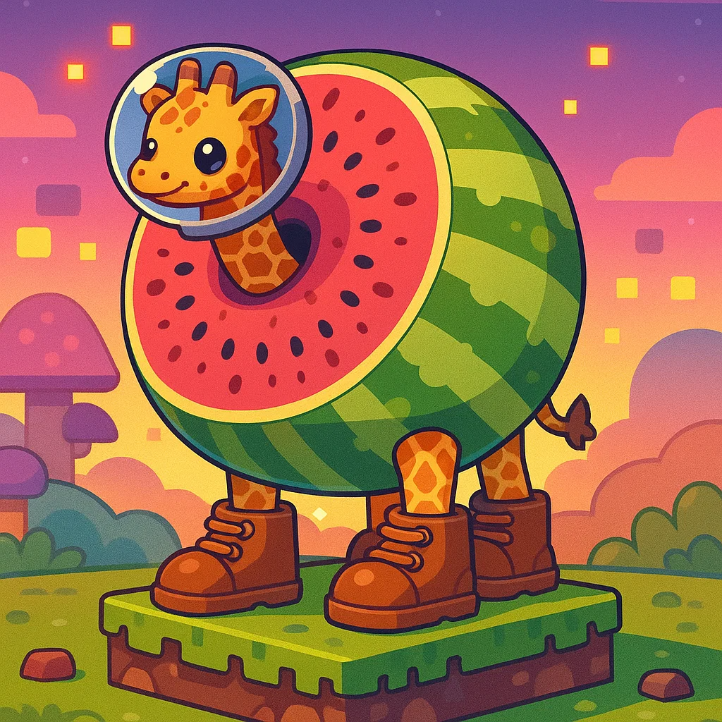Brainrot character 24: girafa celestre