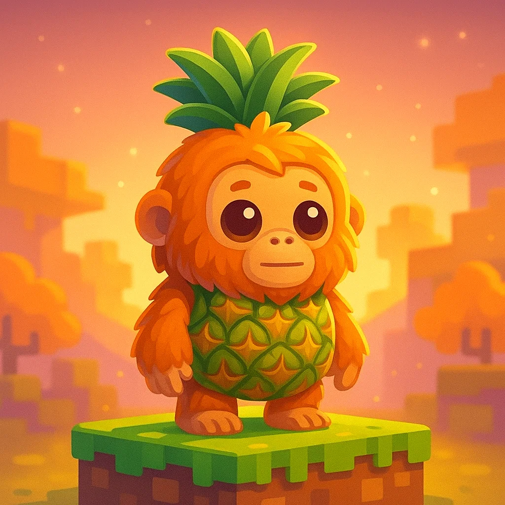 Brainrot character 36: orangutini ananassini