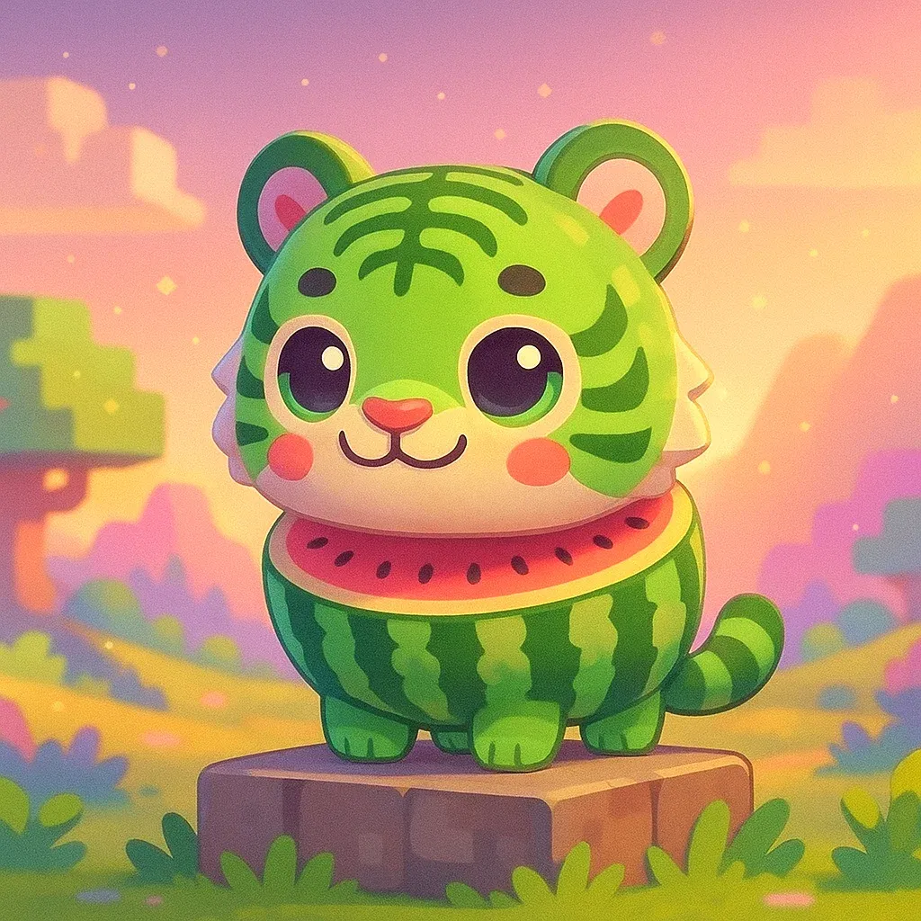 Brainrot character 115: tigrilini watermelini