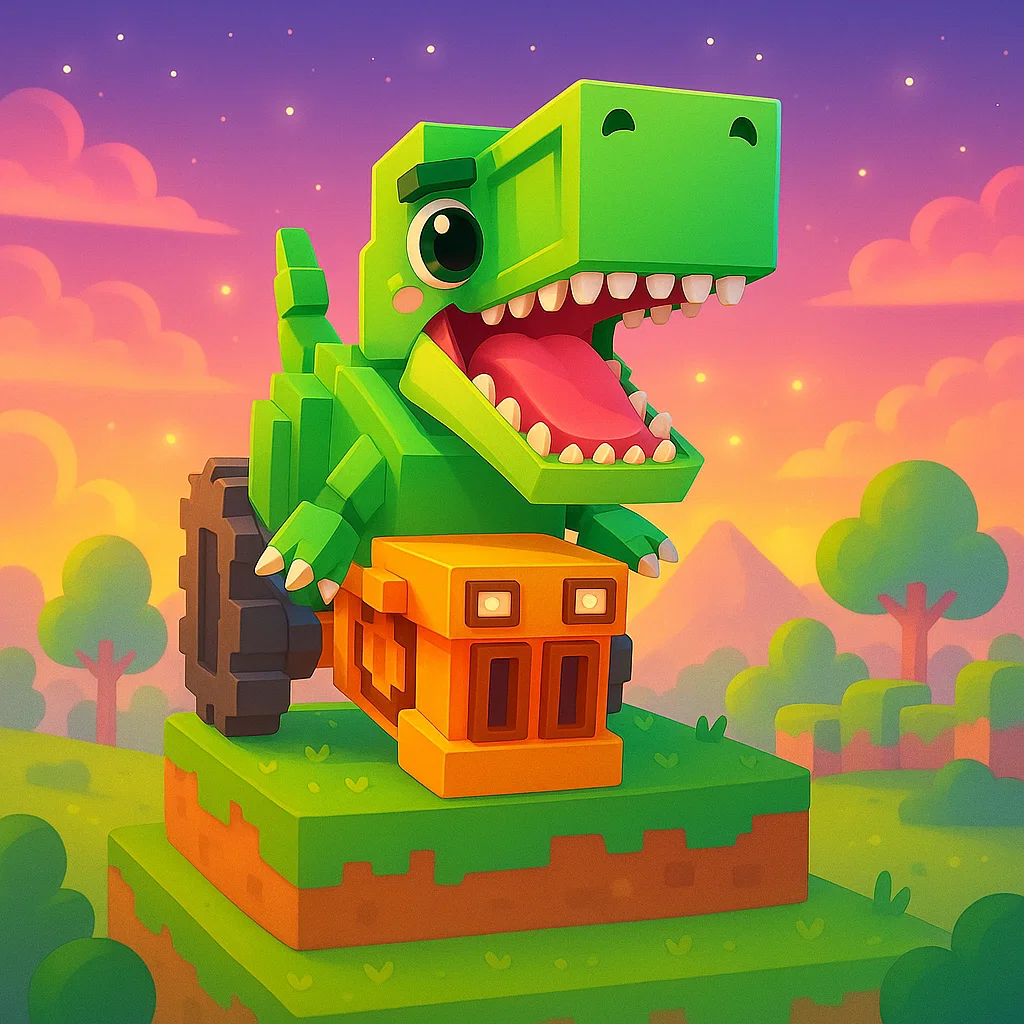 Brainrot character 208: tractoro dinosauro