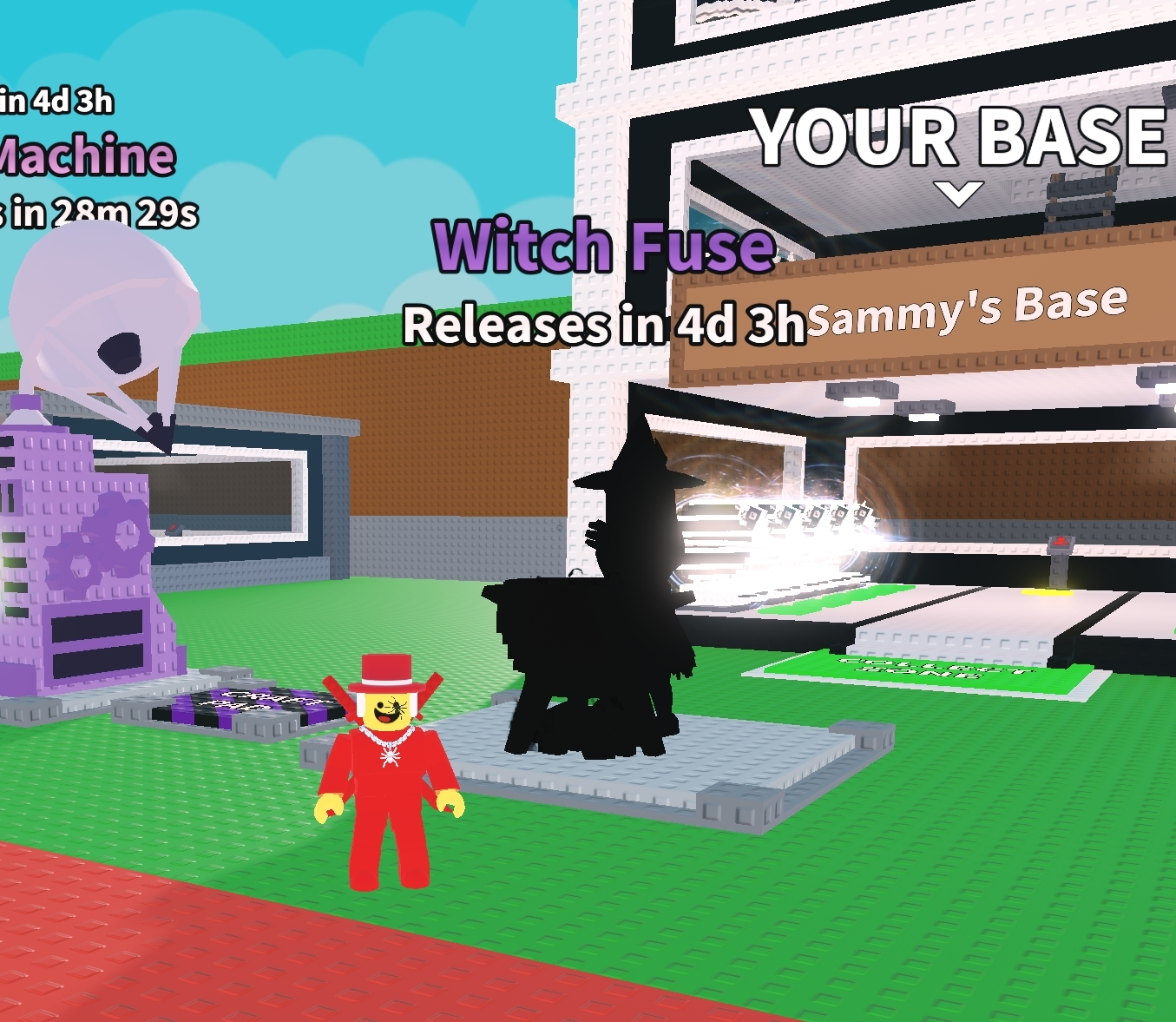 Witch Fuse location next to Craft Machine